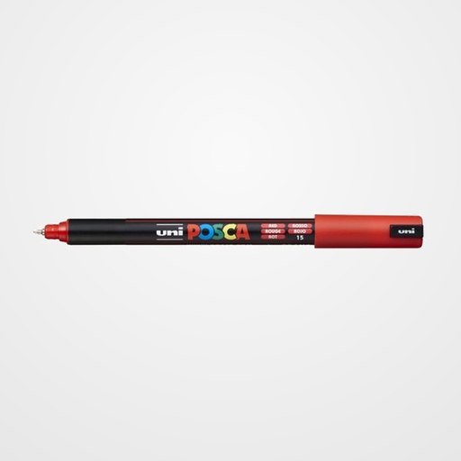 MARCADOR T.OPACA NO PERM. UNI POSCA  0,7 EF (PC-1MR)  ROJO