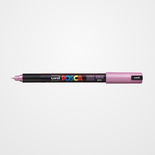 MARCADOR T.OPACA NO PERM. UNI POSCA  0,7 EF (PC-1MR)  ROSA METALICO