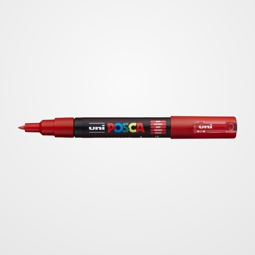 MARCADOR T.OPACA NO PERM. UNI POSCA  0,7 F (PC-1M)  ROJO