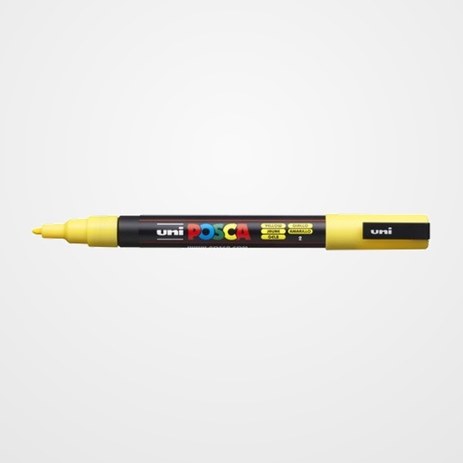 MARCADOR T.OPACA NO PERM. UNI POSCA  0,9 (PC-3M)  AMARILLO