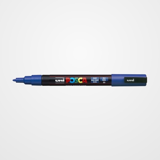 MARCADOR T.OPACA NO PERM. UNI POSCA  0,9 (PC-3M)  AZUL