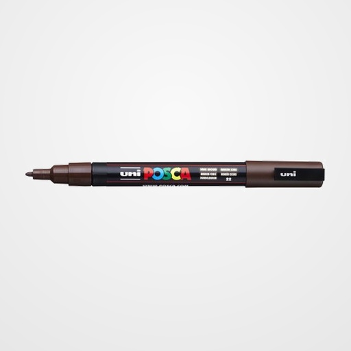 MARCADOR T.OPACA NO PERM. UNI POSCA  0,9 (PC-3M)  MARRON OSCURO