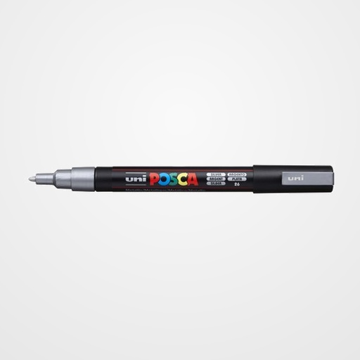 MARCADOR T.OPACA NO PERM. UNI POSCA  0,9 (PC-3M)  PLATA