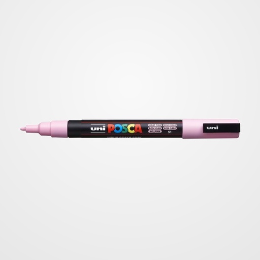 MARCADOR T.OPACA NO PERM. UNI POSCA  0,9 (PC-3M)  ROSA CLARO