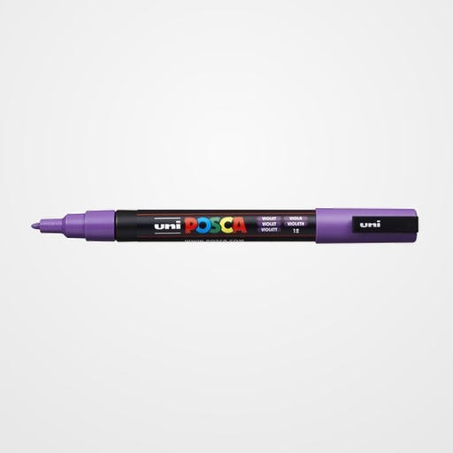 MARCADOR T.OPACA NO PERM. UNI POSCA  0,9 (PC-3M)  VIOLETA