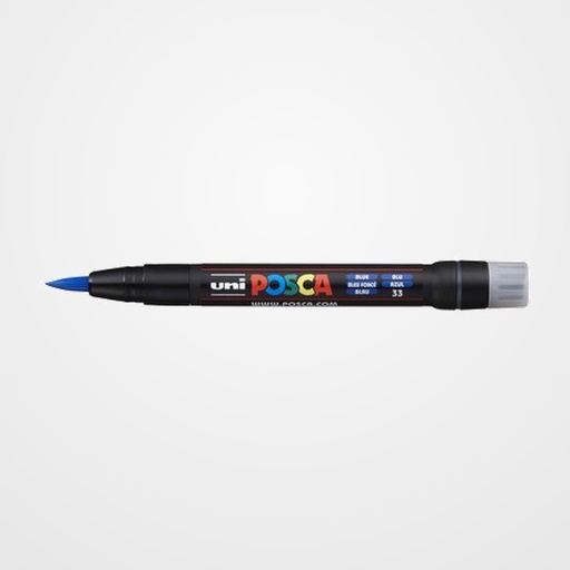MARCADOR T.OPACA NO PERM. UNI POSCA pincel (PCF-350) AZUL