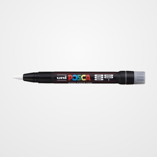 MARCADOR T.OPACA NO PERM. UNI POSCA pincel (PCF-350) BLANCO