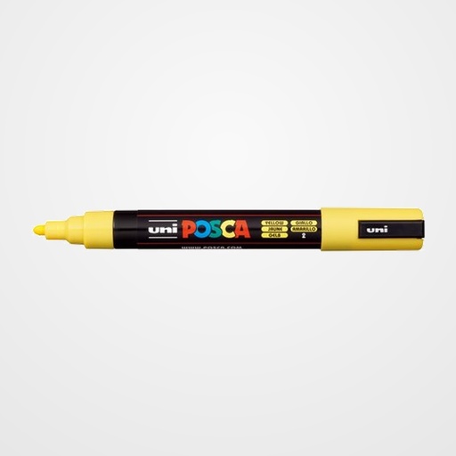 MARCADOR T.OPACA NO PERM. UNI POSCA  1,8 (PC-5M)  AMARILLO