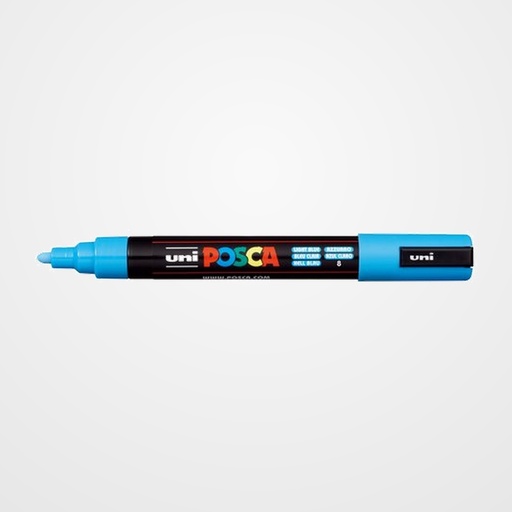 MARCADOR T.OPACA NO PERM. UNI POSCA  1,8 (PC-5M)  AZUL CLARO