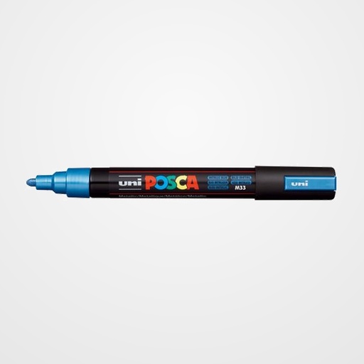 MARCADOR T.OPACA NO PERM. UNI POSCA  1,8 (PC-5M)  AZUL METALICO
