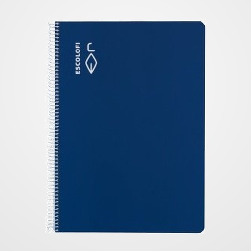 BLOC ESCOLOFI tapa DURA Fº 100h 70g PAUTA 3,5 C/MARGEN AZUL