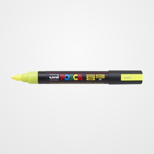 MARCADOR T.OPACA NO PERM. UNI POSCA  1,8 (PC-5M)  FLUOR AMARILLO