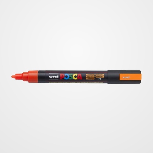 MARCADOR T.OPACA NO PERM. UNI POSCA  1,8 (PC-5M)  FLUOR NARANJA