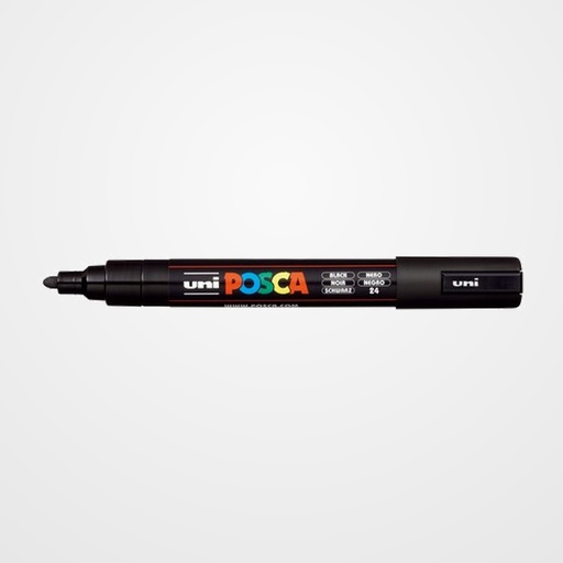 MARCADOR T.OPACA NO PERM. UNI POSCA  1,8 (PC-5M)  NEGRO