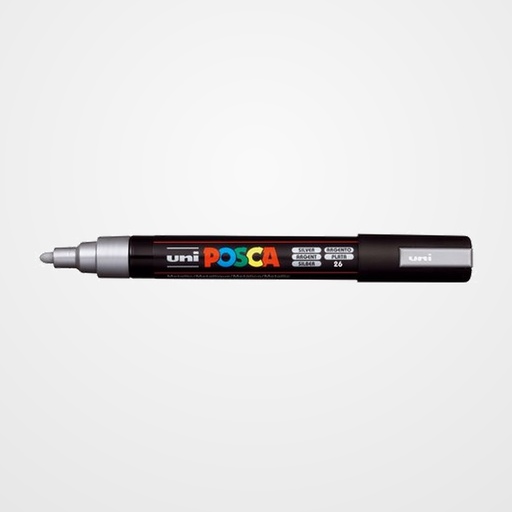 MARCADOR T.OPACA NO PERM. UNI POSCA  1,8 (PC-5M)  PLATA