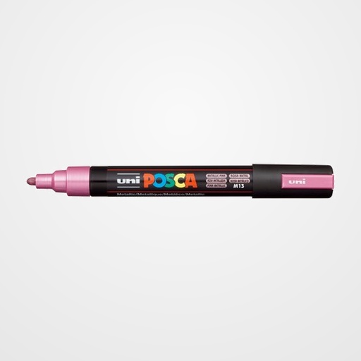 MARCADOR T.OPACA NO PERM. UNI POSCA  1,8 (PC-5M)  ROSA METALICO