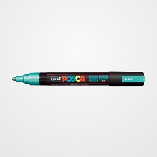 MARCADOR T.OPACA NO PERM. UNI POSCA  1,8 (PC-5M)  VERDE METALICO