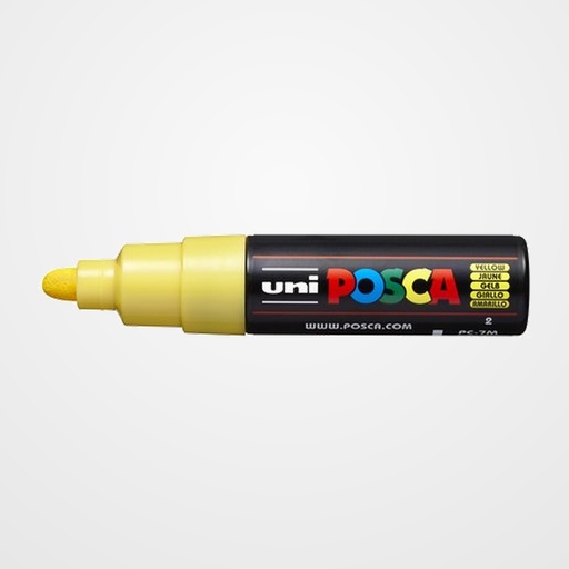 MARCADOR T.OPACA NO PERM. UNI POSCA  7,0 (PC-7M)  AMARILLO