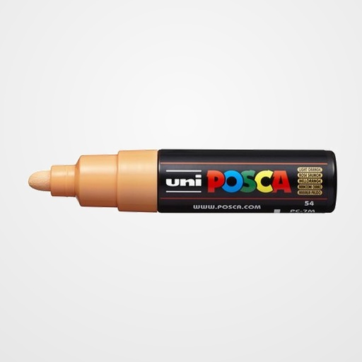 MARCADOR T.OPACA NO PERM. UNI POSCA  7,0 (PC-7M)  NARANJA CLARO