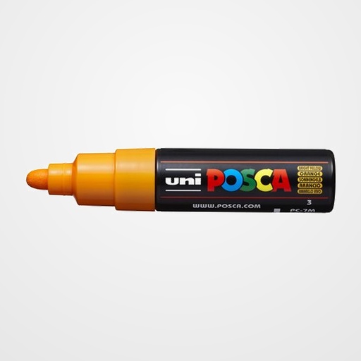 MARCADOR T.OPACA NO PERM. UNI POSCA  7,0 (PC-7M)  NARANJA MEDIO