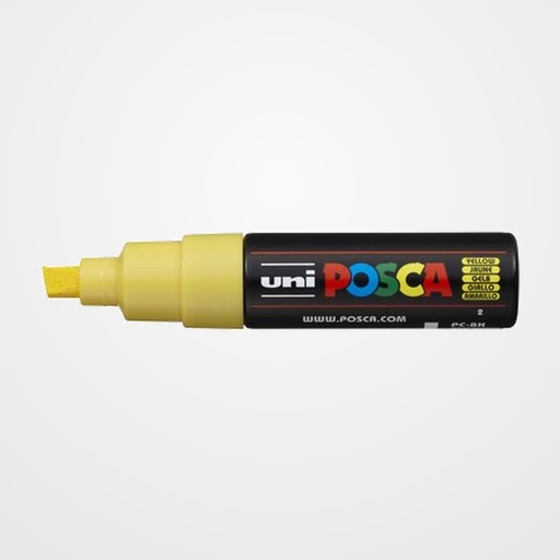 MARCADOR T.OPACA NO PERM. UNI POSCA  8,0 (PC-8K)  AMARILLO