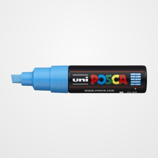 MARCADOR T.OPACA NO PERM. UNI POSCA  8,0 (PC-8K)  AZUL CLARO