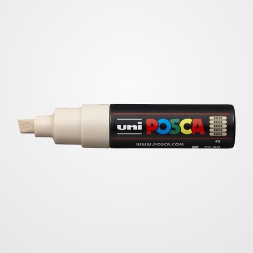 MARCADOR T.OPACA NO PERM. UNI POSCA  8,0 (PC-8K)  BEIGE