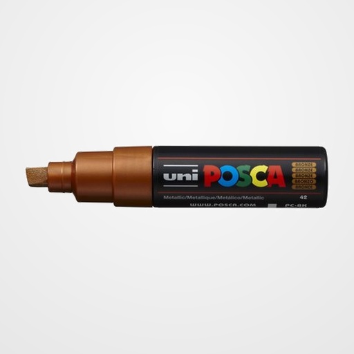 MARCADOR T.OPACA NO PERM. UNI POSCA  8,0 (PC-8K)  BRONCE METALICO