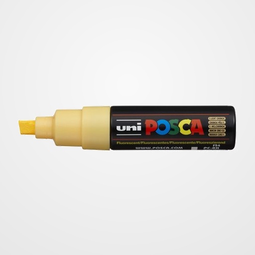 MARCADOR T.OPACA NO PERM. UNI POSCA  8,0 (PC-8K)  FLUOR NARANJA CLARO