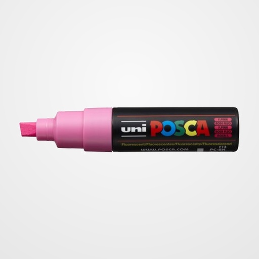 MARCADOR T.OPACA NO PERM. UNI POSCA  8,0 (PC-8K)  FLUOR ROSA
