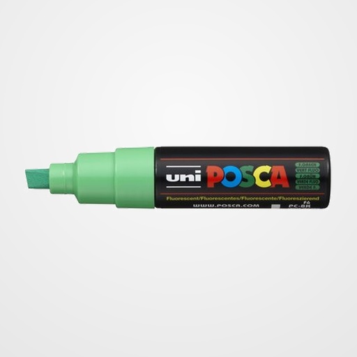 MARCADOR T.OPACA NO PERM. UNI POSCA  8,0 (PC-8K)  FLUOR VERDE