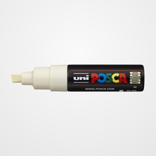 MARCADOR T.OPACA NO PERM. UNI POSCA  8,0 (PC-8K)  MARFIL