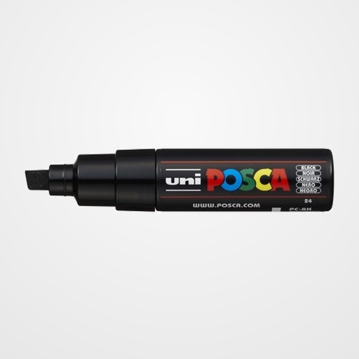 MARCADOR T.OPACA NO PERM. UNI POSCA  8,0 (PC-8K)  NEGRO