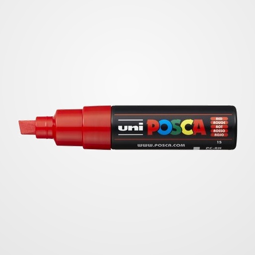 MARCADOR T.OPACA NO PERM. UNI POSCA  8,0 (PC-8K)  ROJO