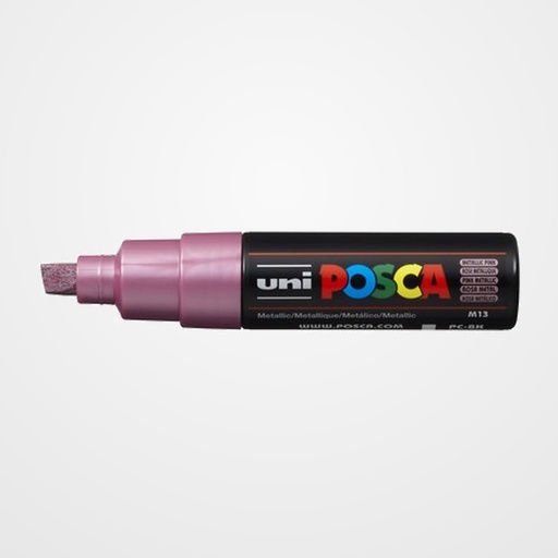 MARCADOR T.OPACA NO PERM. UNI POSCA  8,0 (PC-8K)  ROSA METALICO