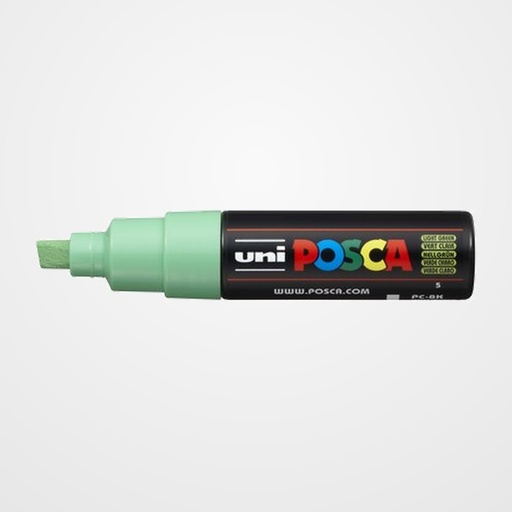 MARCADOR T.OPACA NO PERM. UNI POSCA  8,0 (PC-8K)  VERDE CLARO