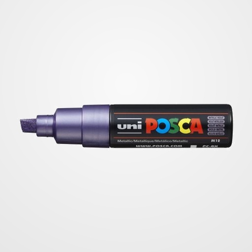 MARCADOR T.OPACA NO PERM. UNI POSCA  8,0 (PC-8K)  VIOLETA METALICO