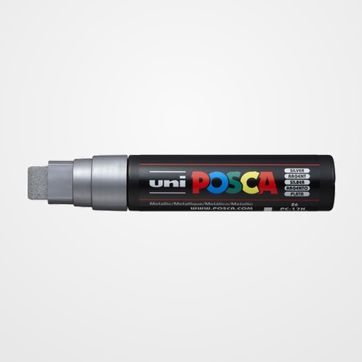 MARCADOR T.OPACA NO PERM. UNI POSCA 15,0 (PC-17K) PLATA