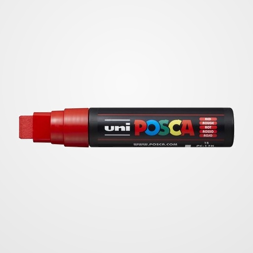 MARCADOR T.OPACA NO PERM. UNI POSCA 15,0 (PC-17K) ROJO