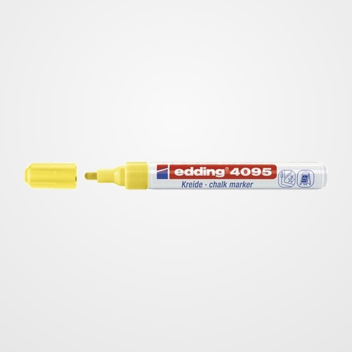MARCADOR TIZA LIQUIDA EDDING 4095 CONICO AMARILLO NEON