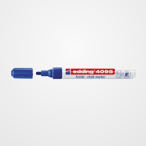 MARCADOR TIZA LIQUIDA EDDING 4095 CONICO AZUL