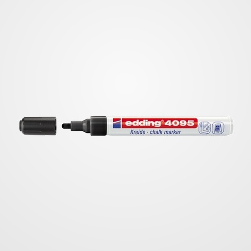 MARCADOR TIZA LIQUIDA EDDING 4095 CONICO NEGRO