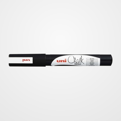 MARCADOR TIZA LIQUIDA UNI-BALL CHALK MARKER (PWE-3MS) 0,7 mm NEGRO