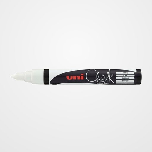 MARCADOR TIZA LIQUIDA UNI-BALL CHALK MARKER (PWE-5M) 1,8-2,5 mm BLANCO