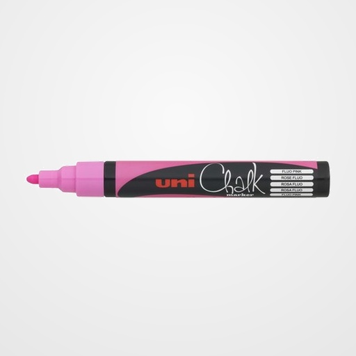 MARCADOR TIZA LIQUIDA UNI-BALL CHALK MARKER (PWE-5M) 1,8-2,5 mm ROSA