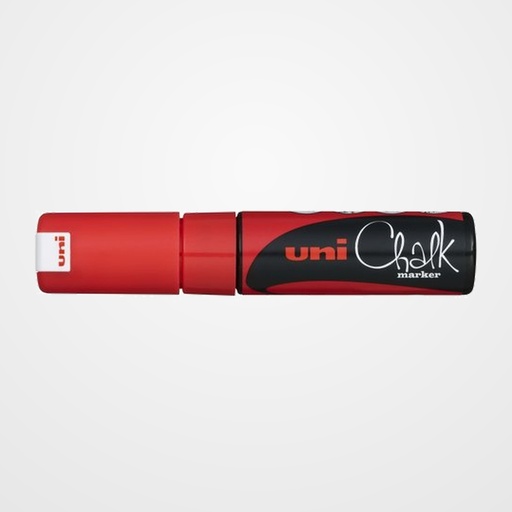 MARCADOR TIZA LIQUIDA UNI-BALL CHALK MARKER (PWE-8K) 8.0 mm ROJO