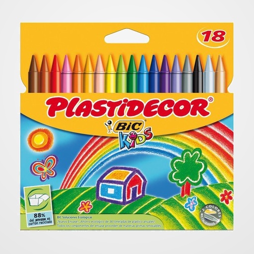 CERAS PLASTIDECOR ESTUCHE DE 18