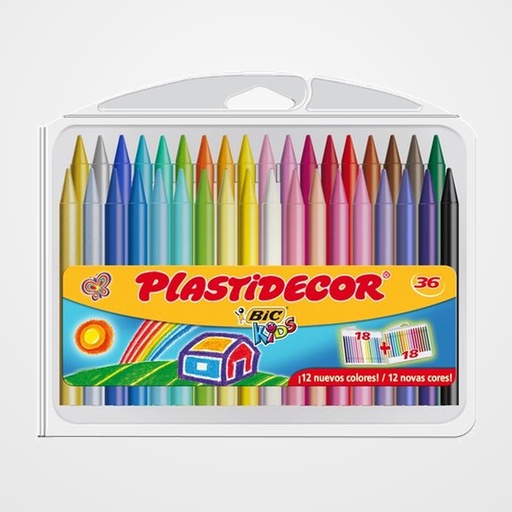 CERAS PLASTIDECOR ESTUCHE DE 36