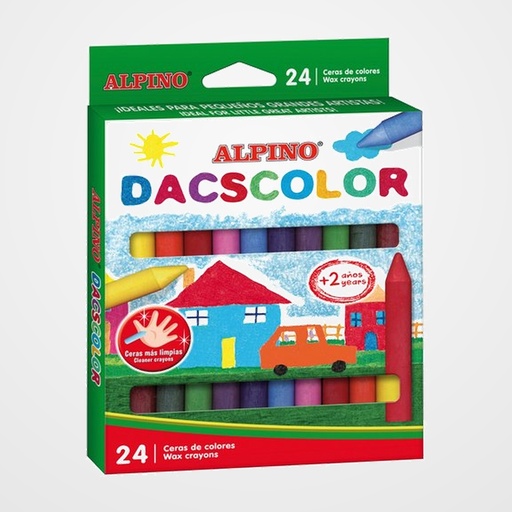 CERAS ALPINO DACSCOLOR ESTUCHE de 24 SURTIDO