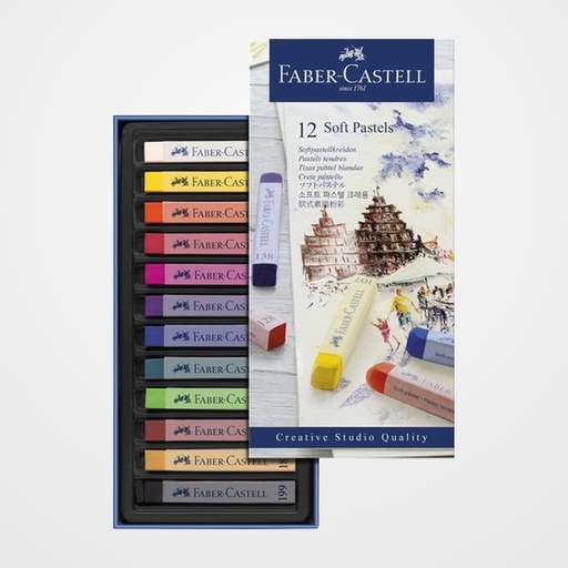 TIZA GOLDFABER PASTEL BLANDO CAJA de 12